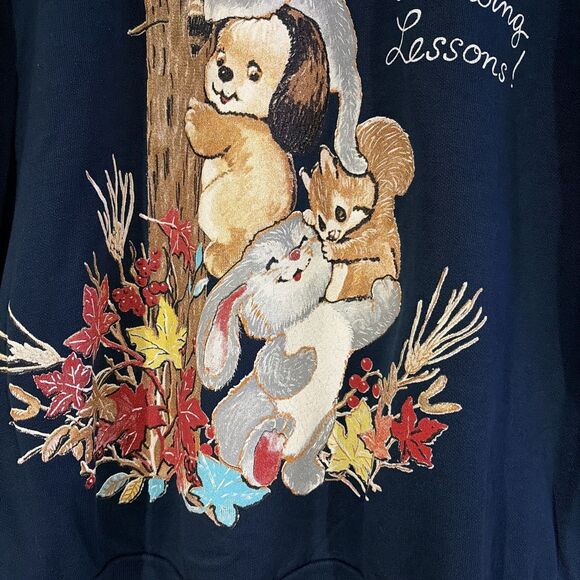 Vintage Granny Cat Sweatshirt Size 2X? READ - Picture 2 of 9